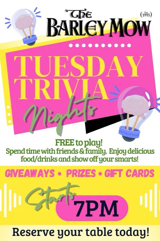 Trivia Tuesdays at The Barley Mow